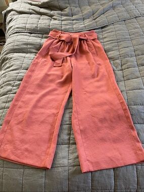 Wilfred dusty orange High-Waist Wide-Leg Paperbag Pants 6